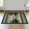 thumbnail image 1 of ODIKA 2'x3' Washable Accent Rug Fish Bass Fishing Trout Lure Cabin Border Sporting Bathroom Doormat for Bedroom, Nursery, RV, Pet Friendly, Bedside Mat, 1 of 7