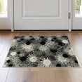 thumbnail image 1 of ODIKA 2'x3' Washable Accent Rug Modern Splatter With Distressed Inkblot Motif Accents Abstract Flowing Dynamic for Bedroom, Nursery, RV, Pet Friendly, Bedside Mat, 1 of 7