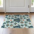 thumbnail image 1 of ODIKA 2'x3' Washable Accent Rug Nautical Underwater Fish Coral Motif Reef Marine Ocean Turtle Felt Playful for Bedroom, Nursery, RV, Pet Friendly, Bedside Mat, 1 of 7