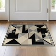 thumbnail image 1 of ODIKA 2'x3' Washable Accent Rug Pet Friendly, Bedside Mat Composition Retro Grid Layout Interlocking Shapes Classroom Geometric for Bedroom, Nursery, RV, 1 of 7