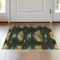 thumbnail image 1 of ODIKA 2'x3' Washable Accent Rug Pet Friendly, Bedside Mat Fish Angler Theme Reel Trout Lure Border Cabin Fishing Vintage Refined for Bedroom, Nursery, RV, 1 of 7