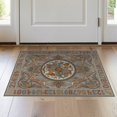 thumbnail image 1 of ODIKA 2'x3' Washable Accent Rug Pet Friendly, Bedside Mat Gathered Zoo Creatures Medallion Teaching Numbers Edge Design for Bedroom, Nursery, RV, 1 of 7