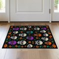 thumbnail image 1 of ODIKA 2'x3' Washable Accent Rug Pet Friendly, Bedside Mat Goth Skull Halloween Spooky Interlocking Pastel Cartoon Whimsical for Bedroom, Nursery, RV, 1 of 7