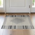 thumbnail image 1 of ODIKA 2'x3' Washable Accent Rug Pet Friendly, Bedside Mat Round Cow Spotted Southwestern Abstract Inspired Boho Border for Bedroom, Nursery, RV, 1 of 7