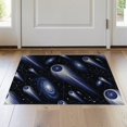 thumbnail image 1 of ODIKA 2'x3' Washable Accent Rug Pet Friendly, Bedside Mat Starry Field Constellation Grid Uranus Themed Galaxy Meteorite Refined for Bedroom, Nursery, RV, 1 of 7