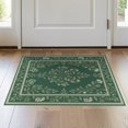thumbnail image 1 of ODIKA 2'x3' Washable Accent Rug Pet Friendly, Bedside Mat Trellis Farmhouse Minimalist Border Entry Trailing Door Botanical Refined for Bedroom, Nursery, RV, 1 of 7
