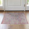 thumbnail image 1 of ODIKA 2'x3' Washable Accent Rug Pet Friendly, Bedside Mat Vintage Distressed Boho Trellis Bouquet Motifs Ornate Scrolling for Bedroom, Nursery, RV, 1 of 7
