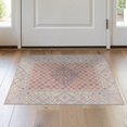thumbnail image 1 of ODIKA 2'x3' Washable Accent Rug Pink Purple Blush Checkerboard Geometric Motif Symmetrical Checkered for Bedroom, Nursery, RV, Pet Friendly, Bedside Mat, 1 of 7