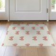 thumbnail image 1 of ODIKA 2'x3' Washable Accent Rug Ribbon Tied Motif Delicate Display Round Shaped for Bedroom, Nursery, RV, Pet Friendly, Bedside Mat, 1 of 7
