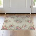 thumbnail image 1 of ODIKA 2'x3' Washable Accent Rug Vintage Floral Allover Bouquet With Faded Cottage Garden Trellis for Bedroom, Nursery, RV, Pet Friendly, Bedside Mat, 1 of 7
