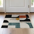 thumbnail image 1 of ODIKA 2'x3' Washable Doormat Alfombras Minimalist Para Bauhaus Inspired Forms Abstract Mosaic for Entryway, Kitchen, Laundry Room, Non-Slip, Low Pile, 1 of 7