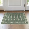thumbnail image 1 of ODIKA 2'x3' Washable Doormat Botanical Stripe Farmhouse Greenery Border Trailing Door Entry Refined for Entryway, Kitchen, Laundry Room, Non-Slip, Low Pile, 1 of 7