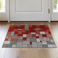 thumbnail image 1 of ODIKA 2'x3' Washable Doormat Gradient Tile Checkerboard Design Contemporary Abstract Squares for Entryway, Kitchen, Laundry Room, Non-Slip, Low Pile, 1 of 7