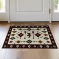 thumbnail image 1 of ODIKA 2'x3' Washable Doormat Non-Slip, Low Pile Cabin Cowboy Mens Decorations Reindeer Lone Southwestern Howling for Entryway, Kitchen, Laundry Room, 1 of 7