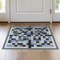thumbnail image 1 of ODIKA 2'x3' Washable Doormat Non-Slip, Low Pile Livingroom Abstract Interlocking Shapes Geometric Mosaic Neutral for Entryway, Kitchen, Laundry Room, 1 of 7