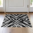 thumbnail image 1 of ODIKA 2'x3' Washable Doormat Non-Slip, Low Pile Motif Interlocking Diagonal Brushstroke Minimalist Abstract Splatter Refined for Entryway, Kitchen, Laundry Room, 1 of 7