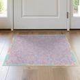 thumbnail image 1 of ODIKA 2'x3' Washable Doormat Non-Slip, Low Pile Pink Galaxy Inspired Tie Dye Pastel Scale Motifs for Entryway, Kitchen, Laundry Room, 1 of 7