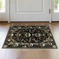 thumbnail image 1 of ODIKA 2'x3' Washable Doormat Non-Slip, Low Pile Skull Gothic Skeleton Damask Baroque Scroll Ornate Filigree Border for Entryway, Kitchen, Laundry Room, 1 of 7