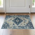 thumbnail image 1 of ODIKA 2'x3' Washable Doormat Non-Slip, Low Pile Vintage Distressed Medallion Diamond Lattice Geometric Border for Entryway, Kitchen, Laundry Room, 1 of 7