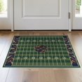 thumbnail image 1 of ODIKA 2'x3' Washable Doormat Stripes Goal Soccer Hockey Shaped Artificial Football Field Spotted Playful for Entryway, Kitchen, Laundry Room, Non-Slip, Low Pile, 1 of 7