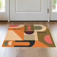 thumbnail image 1 of ODIKA 2'x3' Washable Samll Area Rug Non-Slip, Low Pile Earthy Tones Geometric Abstract Art Design Contemporary Shapes with Artistic Flair for Entryway, Kitchen, Laundry Room, 1 of 7