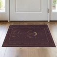 thumbnail image 1 of ODIKA 2'x3' Washable Samll Area Rug Non-Slip, Low Pile Gold Burgundy Celestial Moon Design Mystical Botanical and Star Motif for Entryway, Kitchen, Laundry Room, 1 of 7