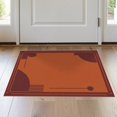 thumbnail image 1 of ODIKA 2'x3' Washable Throw Rug Burnt Orange Geometric Elegance Design Contemporary Art Inspired Symmetrical for Hallway, Study Room, Non-Slip Low Profile, Flatwoven, 1 of 7