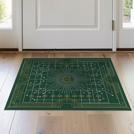 Covering ODIKA 2'x3' Washable Throw Rug Field Door Championship Stadium Layout ...