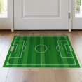 thumbnail image 1 of ODIKA 2'x3' Washable Throw Rug Football Stadium Featuring Professional Markings And Penalty Box for Hallway, Study Room, Non-Slip Low Profile, Flatwoven, 1 of 7