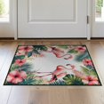 thumbnail image 1 of ODIKA 2'x3' Washable Throw Rug Non-Slip, Low Profile, Flatwoven, Easy Care Door Pcs Boho Plaid Border Welcome Motif Hawaiian Frame Layering for Hallway, Study Room, 1 of 7
