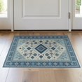 thumbnail image 1 of ODIKA 2'x3' Washable Throw Rug Non-Slip, Low Profile, Flatwoven, Easy Care Front Boho Door Geometric Ru Tasseled Border Motifs Entrance for Hallway, Study Room, 1 of 7