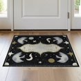 thumbnail image 1 of ODIKA 2'x3' Washable Throw Rug Non-Slip, Low Profile, Flatwoven, Easy Care Gothic Abstract Haul Spotted Witchy Border Corridor Grey Mens for Hallway, Study Room, 1 of 7