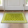 thumbnail image 1 of ODIKA 2'x3' Washable Throw Rug Non-Slip, Low Profile, Flatwoven, Easy Care Graphic Funky Men Currency Collage Cartoon Hundred Motif Bathroom for Hallway, Study Room, 1 of 7