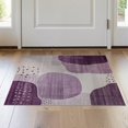 thumbnail image 1 of ODIKA 2'x3' Washable Throw Rug Non-Slip, Low Profile, Flatwoven, Easy Care Purple Abstract Boho Brushstroke Watercolor Swirl Ombre Gradient for Hallway, Study Room, 1 of 7