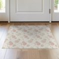 thumbnail image 1 of ODIKA 2'x3' Washable Throw Rug Non-Slip, Low Profile, Flatwoven, Easy Care Romantic Roses Shack Dainty Rosebud Clusters Pink Toss Playful Expressive for Hallway, Study Room, 1 of 7