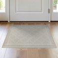 thumbnail image 1 of ODIKA 2'x3' Washable Throw Rug Non-Slip, Low Profile, Flatwoven, Easy Care Seagrass Herringbone Boho Lattice Farmhouse Stripe Motifs Minimalist for Hallway, Study Room, 1 of 7