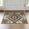 thumbnail image 1 of ODIKA 2'x3' Washable Throw Rug Non-Slip, Low Profile, Flatwoven, Easy Care Stripe Border Mens Decorations Reindeer Cabin Cowboy Southwestern Playful for Hallway, Study Room, 1 of 7