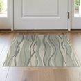 thumbnail image 1 of ODIKA 2'x3' Washable Throw Rug That Wave Minimalist Horizontal Stripe Featuring Rig Over Carpeta for Hallway, Study Room, Non-Slip Low Profile, Flatwoven, 1 of 7