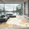 thumbnail image 1 of ODIKA 2'x3' Machine Washable Non-Slip Area Rug, Abstract Beige High Traffic Rug, Beige, 1058163, 1 of 7