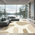thumbnail image 1 of ODIKA 2'x3' Machine Washable Non-Slip Area Rug, Abstract Beige High Traffic Rug with Pad, Beige, 1064175, 1 of 8