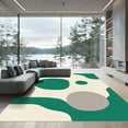 thumbnail image 1 of ODIKA 2'x3' Machine Washable Non-Slip Area Rug, Abstract Green High Traffic Rug, Green, 1050739, 1 of 7