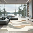 thumbnail image 1 of ODIKA 2'x3' Machine Washable Non-Slip Area Rug, Abstract Greige High Traffic Rug, Beige, 1097578, 1 of 7