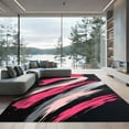 thumbnail image 1 of ODIKA 2'x3' Machine Washable Non-Slip Area Rug, Abstract Hot Pink High Traffic Rug, Pink, 1187355, 1 of 7