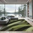thumbnail image 1 of ODIKA 2'x3' Machine Washable Non-Slip Area Rug, Abstract Olive Green High Traffic Rug, Green, 1284492, 1 of 7