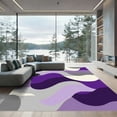 thumbnail image 1 of ODIKA 2'x3' Machine Washable Non-Slip Area Rug, Abstract Purple High Traffic Rug, Purple, 1096807, 1 of 7