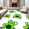 thumbnail image 1 of ODIKA 2'x3' Machine Washable Non-Slip Area Rug, Adorable Amphibian Latch Hook Kit DIY Needlework Project High Traffic Rug, White, 619515, 1 of 5