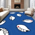 thumbnail image 1 of ODIKA 2'x3' Machine Washable Non-Slip Area Rug, Adorable Marine Mammal Stamped Needlework Kit High Traffic Rug with Pad, Blue, 726982, 1 of 8