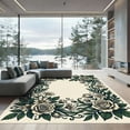 thumbnail image 1 of ODIKA 2'x3' Machine Washable Non-Slip Area Rug, Art Nouveau Cream High Traffic Rug, Beige, 1255296, 1 of 7