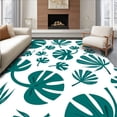 thumbnail image 1 of ODIKA 2'x3' Machine Washable Non-Slip Area Rug, Artisan Jungle Adventure Needle High Traffic Rug with Pad, Blue, 727796, 1 of 8