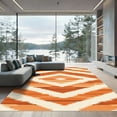 thumbnail image 1 of ODIKA 2'x3' Machine Washable Non-Slip Area Rug, Aztec Burnt Orange High Traffic Rug, Orange, 1085824, 1 of 7